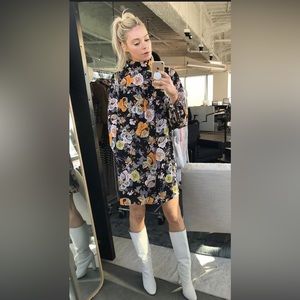 Fall 70s style Floral Dress